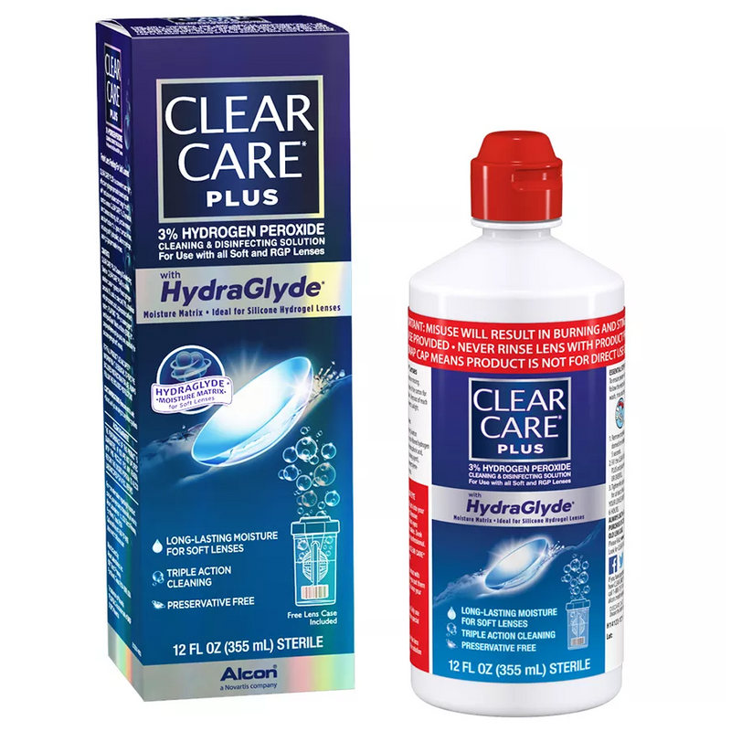 Clear Care Clear Care Plus 3% Hydrogen Peroxide Cleaning & Disinfecting Solution 12 Fl Oz Jewelry Cleaning & Care