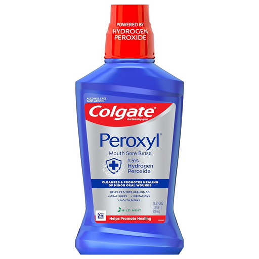 Colgate Colgate Peroxyl Antispetic Mouth Sore Rinse - Mild Mint - 16.9 Fl Oz Mouthwash