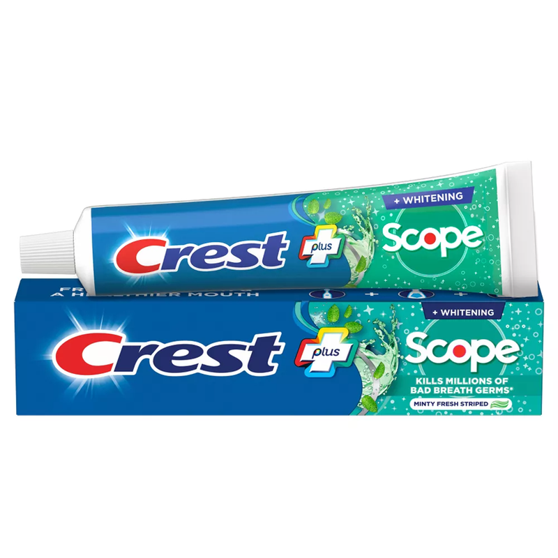 Crest Crest Complete Plus Whitening Scope Minty Fresh Striped Fluoride Toothpaste, 5.4 Oz Toothpaste