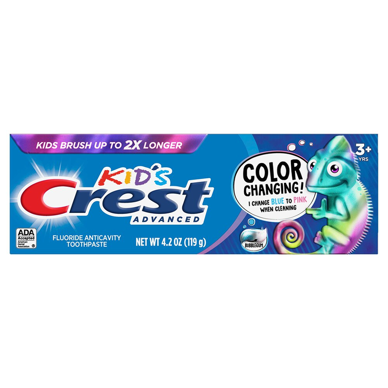 Crest Crest Advanced Kids' Fluoride Toothpaste - Bubblegum Flavor - 4.2oz Toothpaste