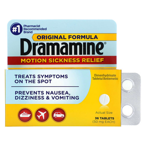 Dramamine Dramamine Original Formula Motion Sickness Relief 36 Tablets Health & Beauty