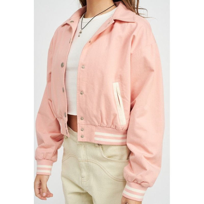 Collared Bomber Jacket