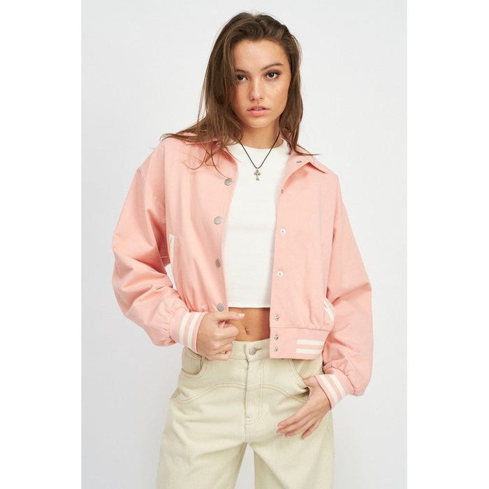 Collared Bomber Jacket