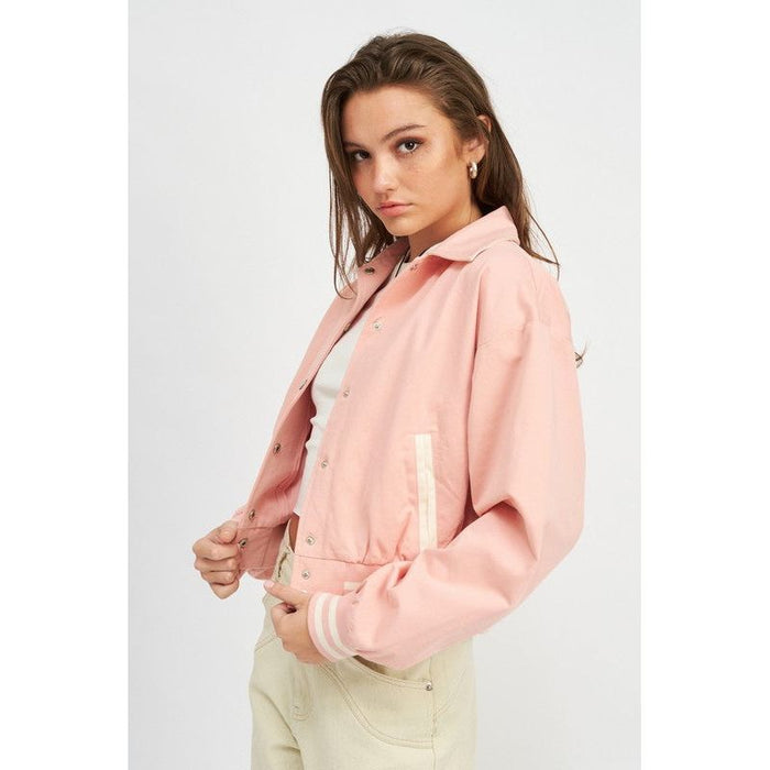 Collared Bomber Jacket