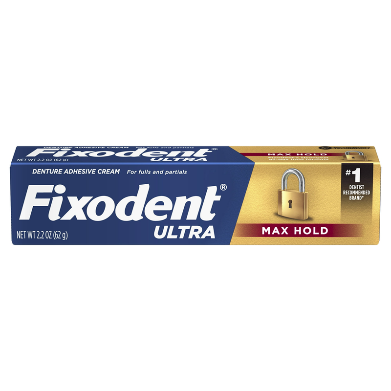 Fixodent Fixodent Ultra Max Hold Denture Adhesive Cream, 2.2 Oz Denture Adhesives