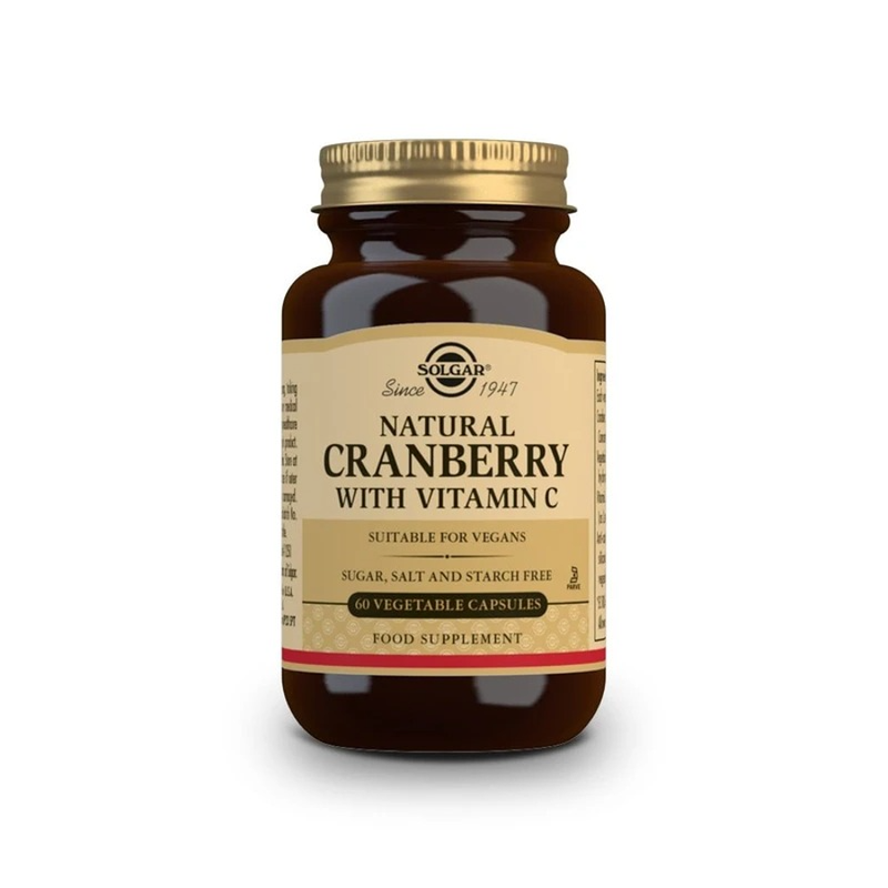 Solgar Solgar Natural Cranberry With Vitamin C 60 Vegetable Capsules Vitamins & Supplements