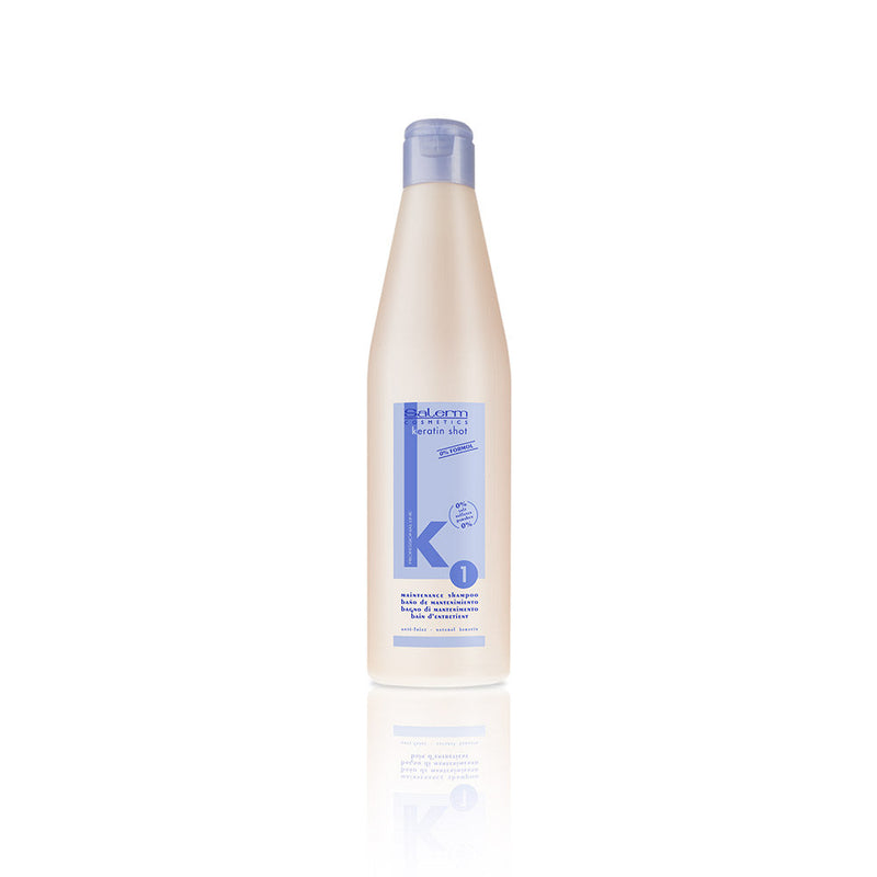 VIP Extensions Salerm Keratin Shot Maintenance Shampoo 18 oz Shampoo White Smoke