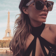 zeroUV Bold Oversize Horned Rim Flat Lens Sunglasses A101 Sunglasses