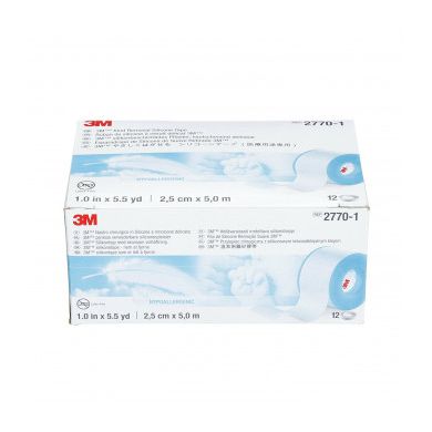 3M 3M Micropore S Silicone Medical Tape 1 Inch X 5-1/2 Yard Blue, 1 Roll Medical