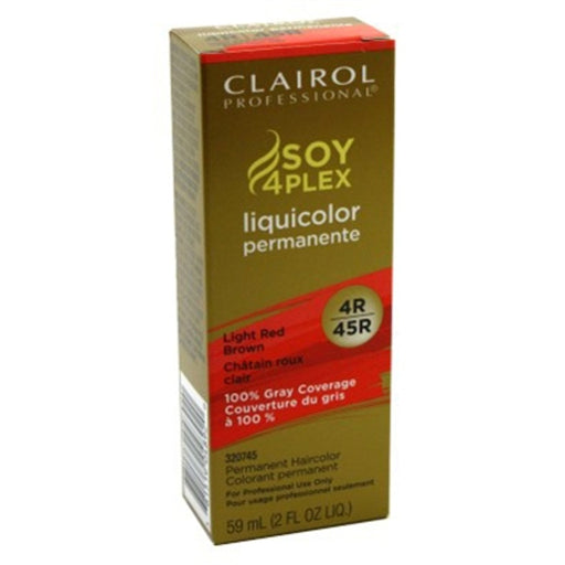 Clairol Pro Clairol Pro Professional Liquicolor Permanent Hair Color, 4R/45R Light Red Brown, 2 Oz Hair Color Dark Olive Green