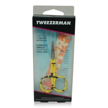 Tweezerman Tweezerman Baby Nail Scissor with Bear Design File, 1 ea Baby Nail Scissors