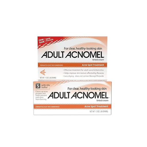 Adult Acnomel Adult Acnomel Tinted Acne Medication Cream, 1.3 Oz Health & Beauty White Smoke