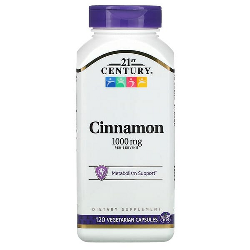 21st Century 21st Century Cinnamon, 1,000 Mg, 120 Vegetarian Capsules Vitamins & Supplements