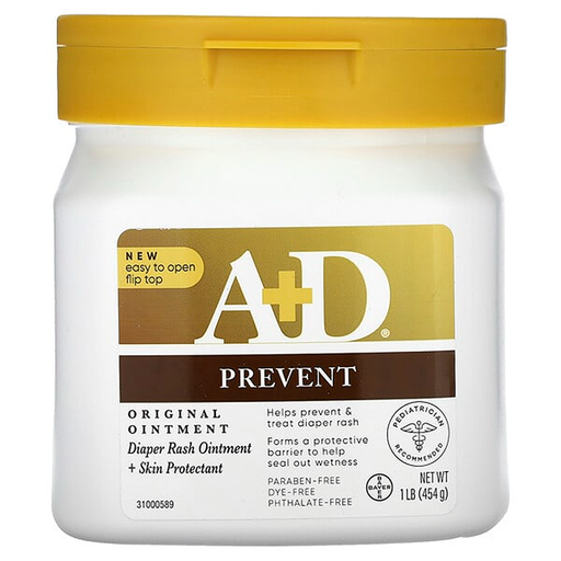 A+D A+D Original Diaper Rash Ointment, Skin Protectant, 1 Pound Jar Diaper Rash Treatments Lavender