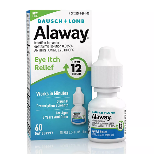 Alaway Alaway 12 Hours Allergy Itch Relief Eye Drops - 0.34 Fl Oz Eye Drops & Lubricants White Smoke