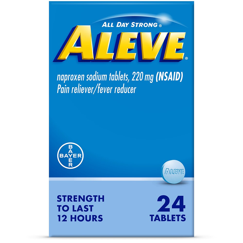0 Aleve Pain Reliever & Fever Reducer Naproxen Sodium Tablets 24T 6ct Health & Beauty