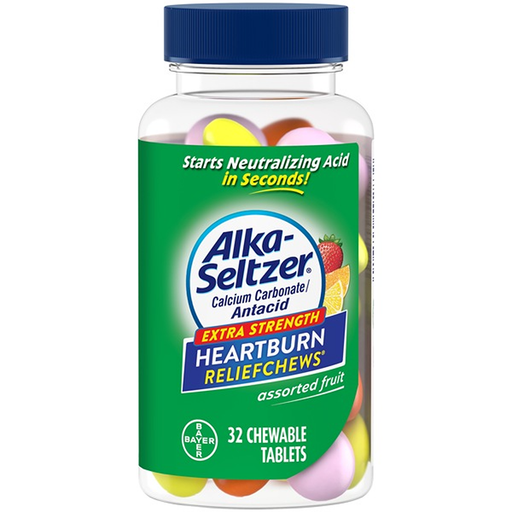 Alka-Seltzer Alka-Seltzer Extra Strength Heartburn Relief Chews Assorted Fruit 32 Chewable Tablets Medicine & Drugs