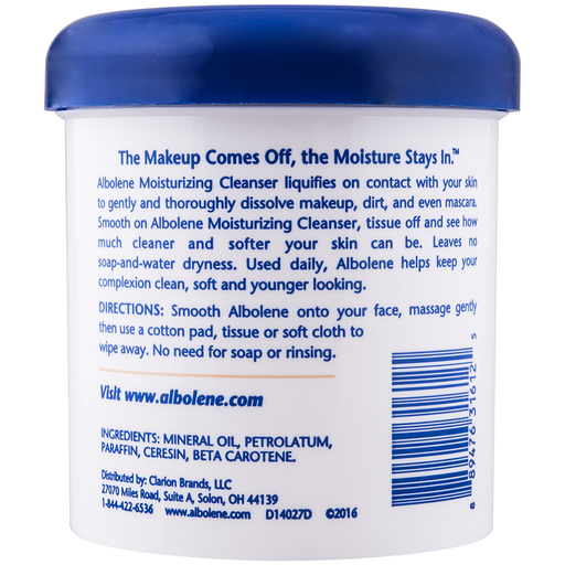 Albolene Albolene Moisturizing Cleanser Cream, Fragrance Free, 12 Oz Skin Care White Smoke