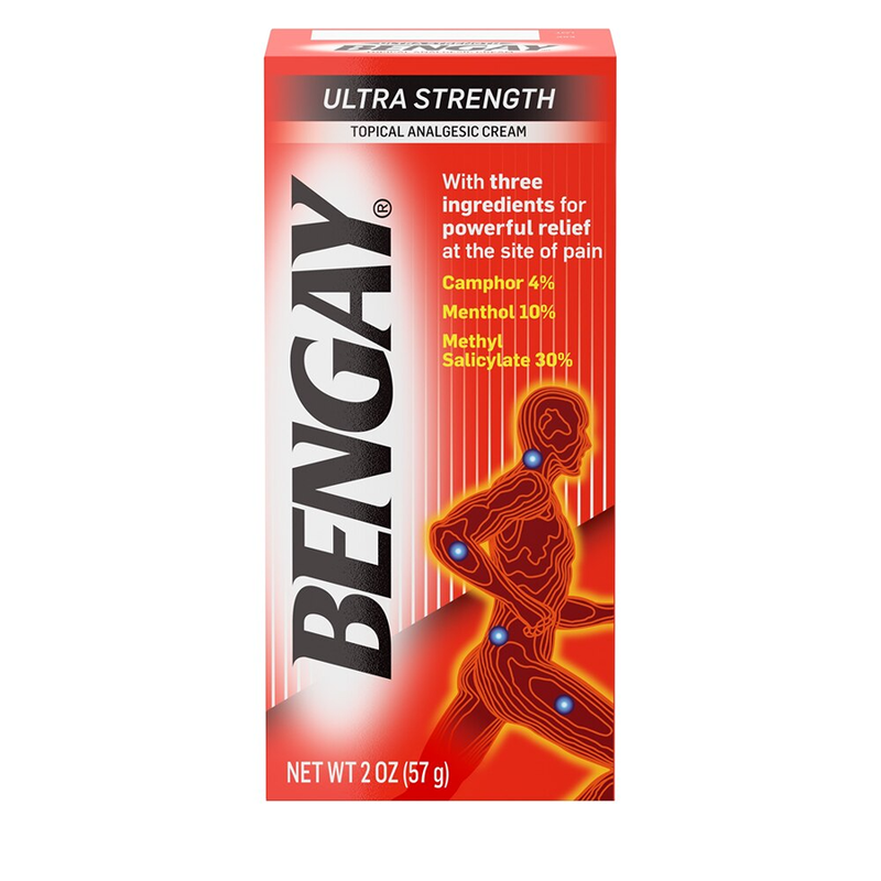 Bengay Bengay Ultra Strength Pain Relieving Cream - 2 oz (57g) - Non-Greasy Topical Analgesic Medicine & Drugs