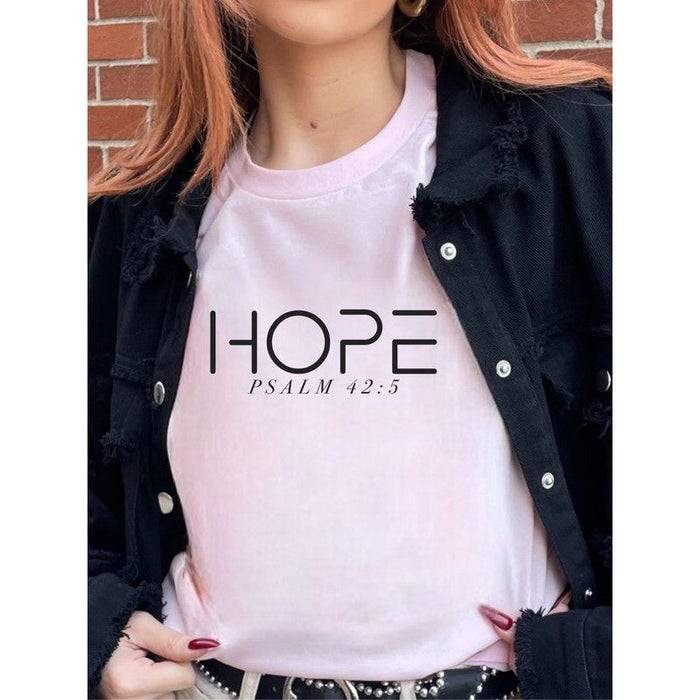 Hope Psalm 42:5  Short Sleeve Tee