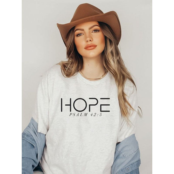 Hope Psalm 42:5  Short Sleeve Tee