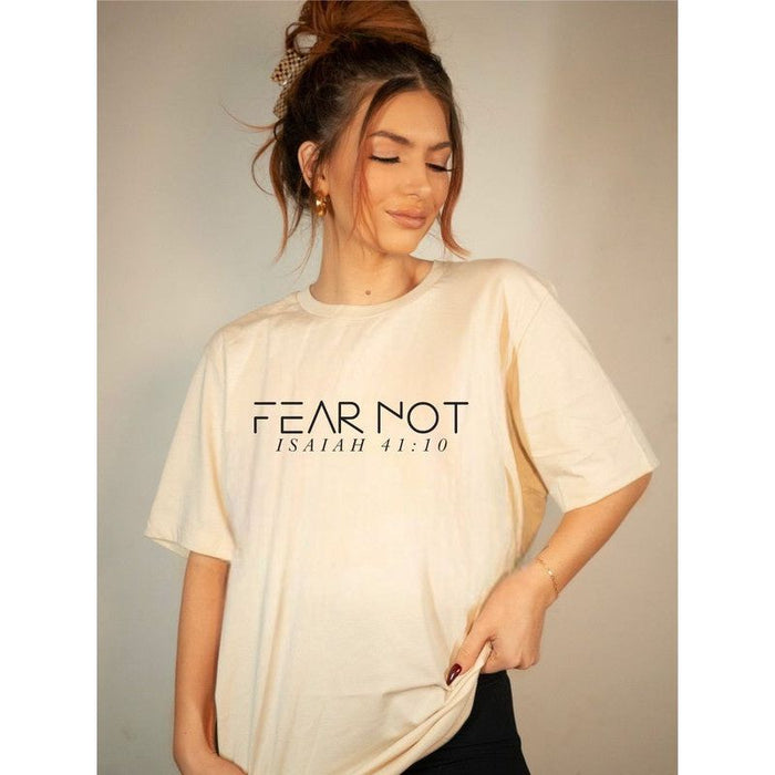 Fear Not Isaiah 41 10 Crew Tee Shirt