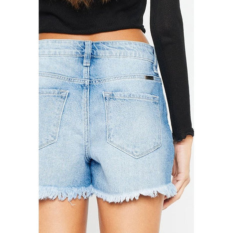 High Rise Denim Shorts