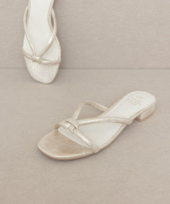 Delicate Knotted Flat Sandal