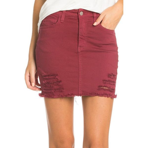 Jeans Mini Skirts Vintage Denim Western Style