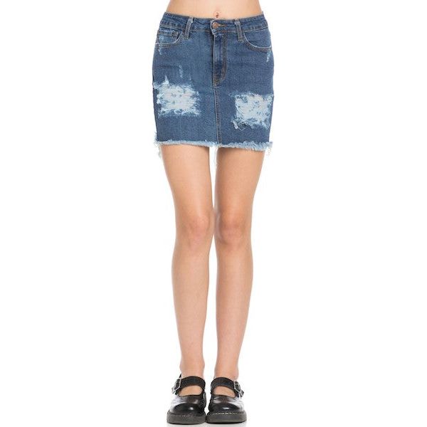 Jeans Mini Skirts Denim Vintage Skirt Western