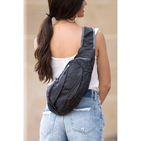 Nylon Packable Sling Bag