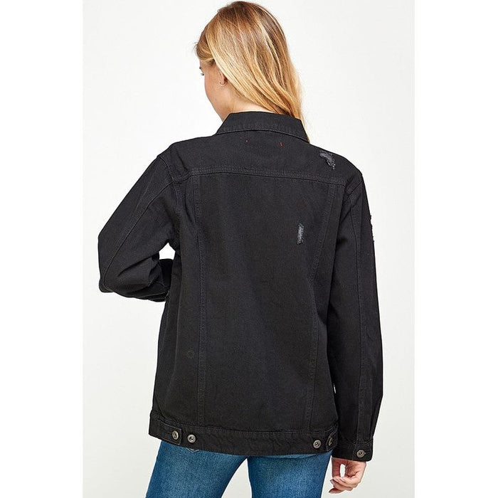 Women's Denim  Jacket with Fleece Hoodies