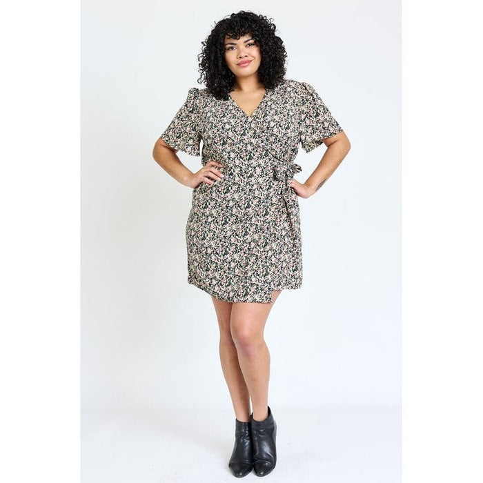 Ditsy Floral Wrap Dress