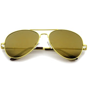 zeroUV Premium Military Mirrored Lens Metal Aviator Sunglasses 1375 58mm Sunglasses