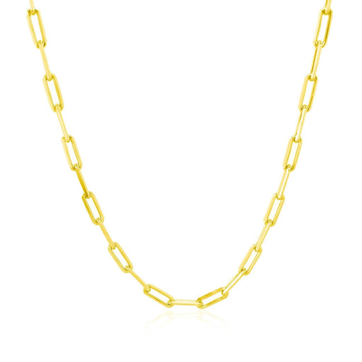 Bids.com 10K Yellow Gold Paperclip Chain (2.50 mm) Necklaces