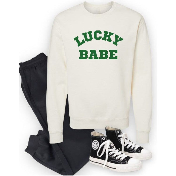 Lucky Babe St Patricks Day Sweatshirt