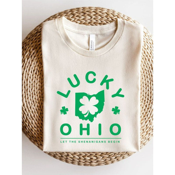 Lucky Ohio Patrick's Day Crew Tee