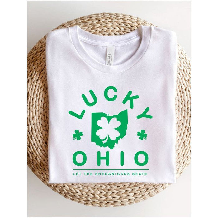 Lucky Ohio Patrick's Day Crew Tee