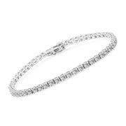 Bids.com 14K White Gold 5.00 Cttw Prong Set Lab Grown Round Diamond Classic Tennis Bracelet (F-G Color, VS2-SI1 Clarity) - 7.25" Bracelets