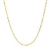 Bids.com 14k Yellow Gold Diamond-Cut Bead Chain 1.0mm Necklaces
