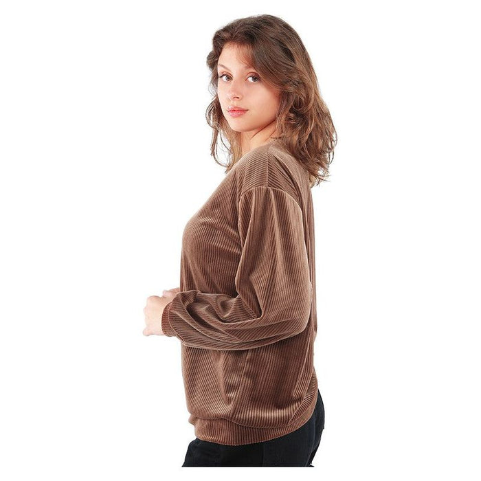 Drop Shoulder Corduroy Top