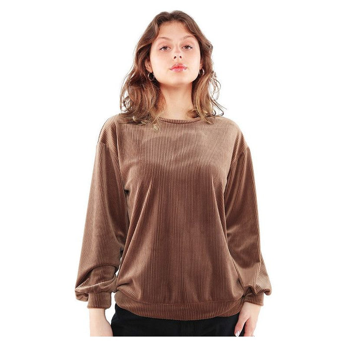 Drop Shoulder Corduroy Top