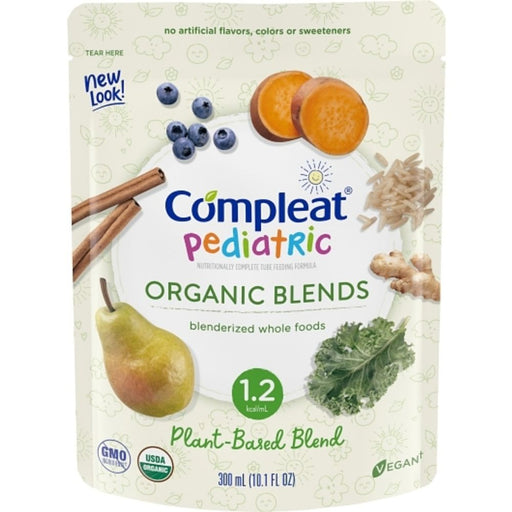 Compleat Compleat Nestle Organic Blends Pediatric Plant Base Protein Tube Feeding, 10 Fluid Ounce Pouch, 24 Per Case Pet Vitamins & Supplements