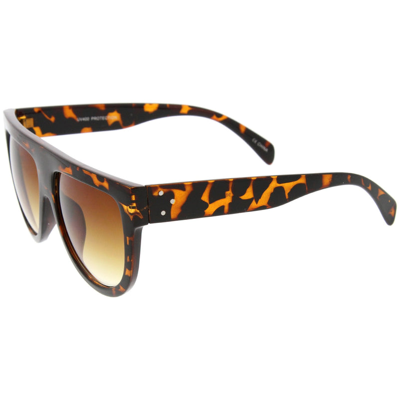 zeroUV Large Oversized Flat Top Teardrop Frame Aviator Sunglasses 9142 Sunglasses