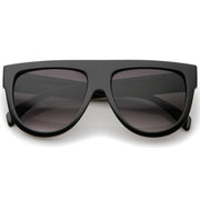 zeroUV Large Oversized Flat Top Teardrop Frame Aviator Sunglasses 9142 Sunglasses