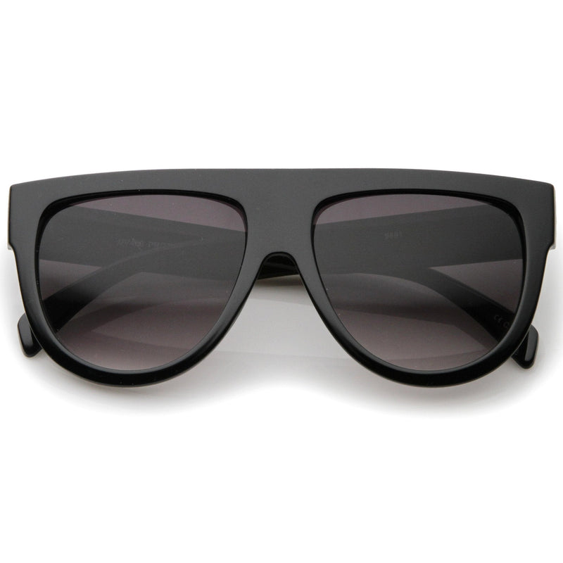 zeroUV Large Oversized Flat Top Teardrop Frame Aviator Sunglasses 9142 Sunglasses