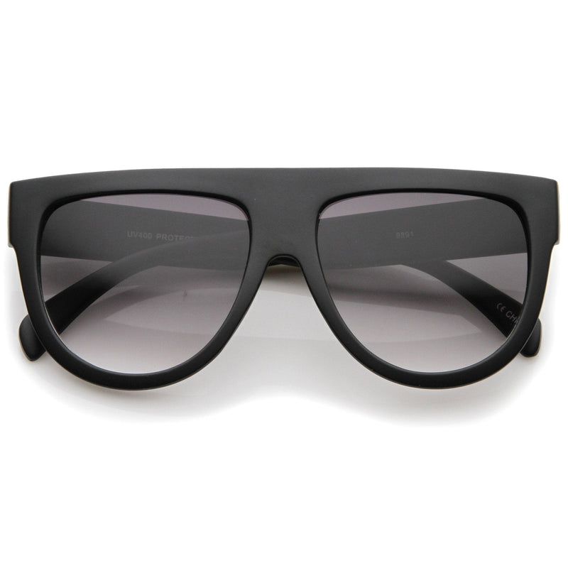 zeroUV Large Oversized Flat Top Teardrop Frame Aviator Sunglasses 9142 Sunglasses