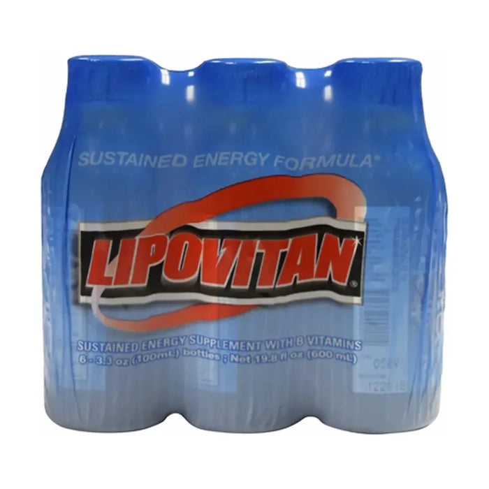 Lipovitan Vitamin Drink Blue 6 pk 3.3 oz