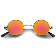 zeroUV Retro Lennon Style Round Circle Metal Mirror Lens Sunglasses 1408 Sunglasses