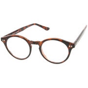 zeroUV Vintage European Clear Lens Small Round Glasses 8403 Glasses